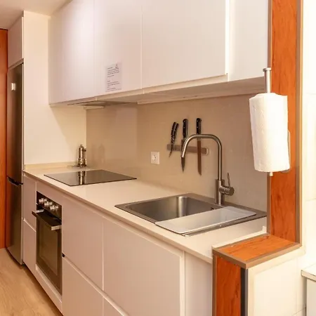 Apartment Apt 40 M2 Air Conditioning Abitacion-salon-cocina-bano Radiant Heating Vigo